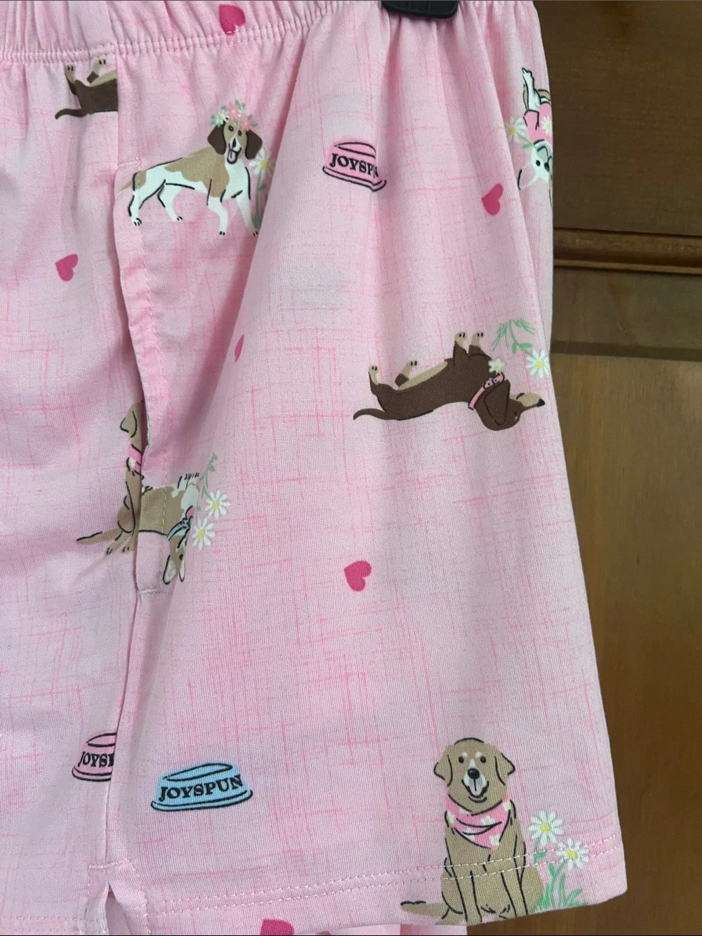 Joyspun Kids Pink 'Pawsitive Vibes' Pajama Set